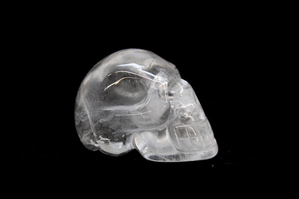Quartz Skull Carving
