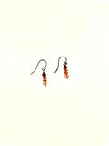 SS Pink Tourmaline Bead Earrings