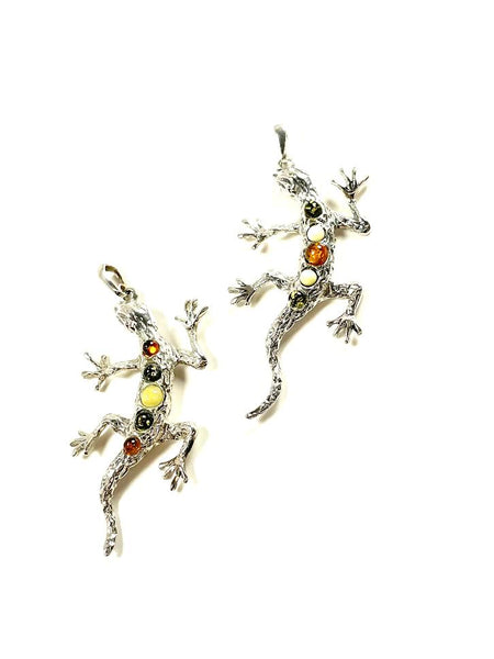 SS Amber Large Flower Necklace