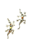 SS Amber Multicolor Lizard Pendant