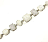 SS Silicon Druzy Quartz Toggle Bracelet