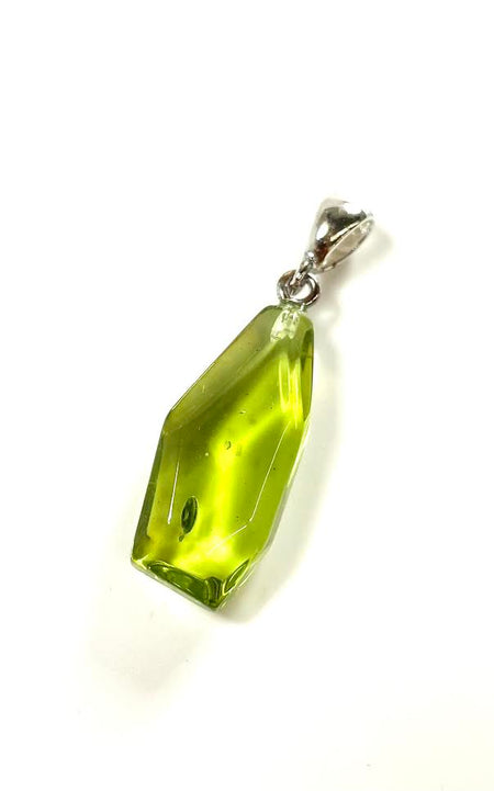 SS Amber Spider Pendant