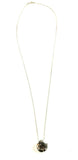 SS Circle Disc Long Necklace