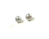 SS Fresh Water Pearl 12mm Grey Stud Earring