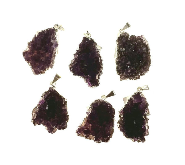 NP Amethyst Crystal Assorted Pendants