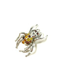 SS Amber Multicolor Spider Pin/Pendant