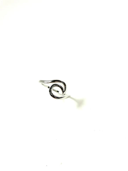 Sterling Silver Citrine Oval Twist Ring