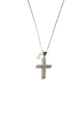 SS CZ Cross Necklace