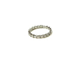 SS CZ Baguette Band Ring Size 7,8