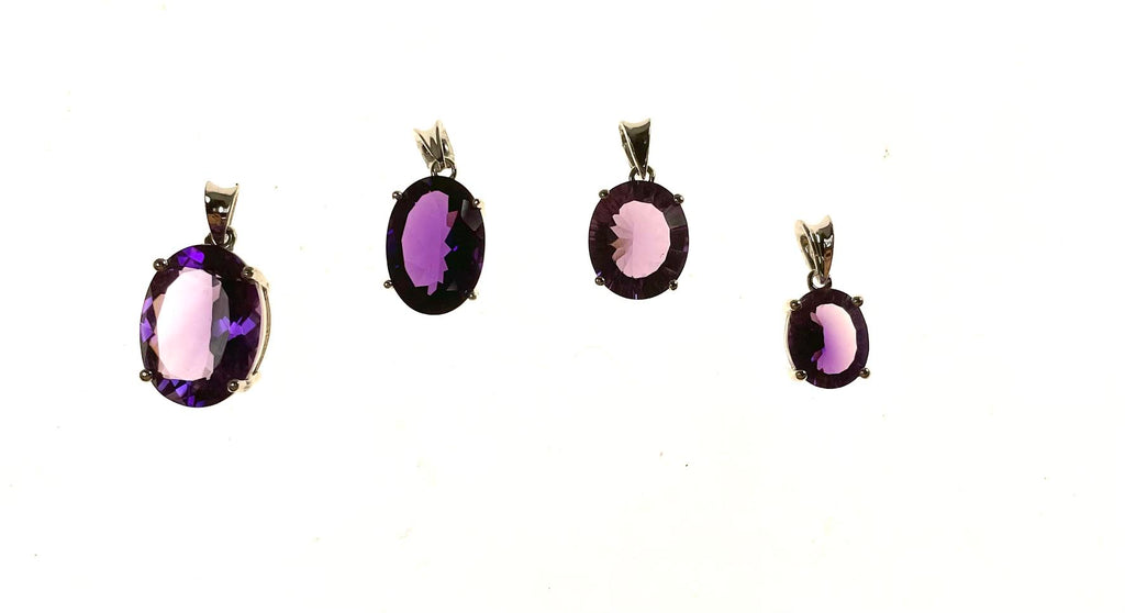 SS Created Amethyst Assorted Oval Pentands