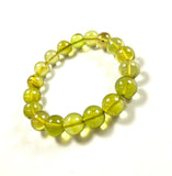 Caribbean Amber Round 11mm Elastic Bead Bracelet