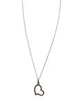 SS CZ Heart Earring and Necklace Set