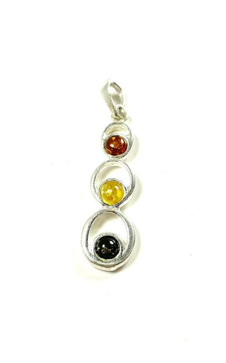 SS Amber Large Flower Necklace