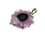 SS Amethyst Stalactite Prong Pendant