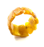 Butterscotch Amber Nugget Wide Bracelet