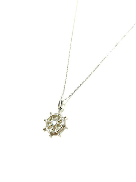 SS Ships Wheel Necklace