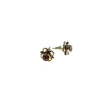 SS Amethyst Round Flower Studs