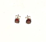 SS Garnet 4mm Studs