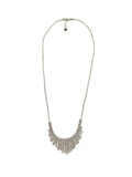 SS CZ V Nine Row Necklace