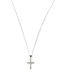 SS CZ Cross Necklace