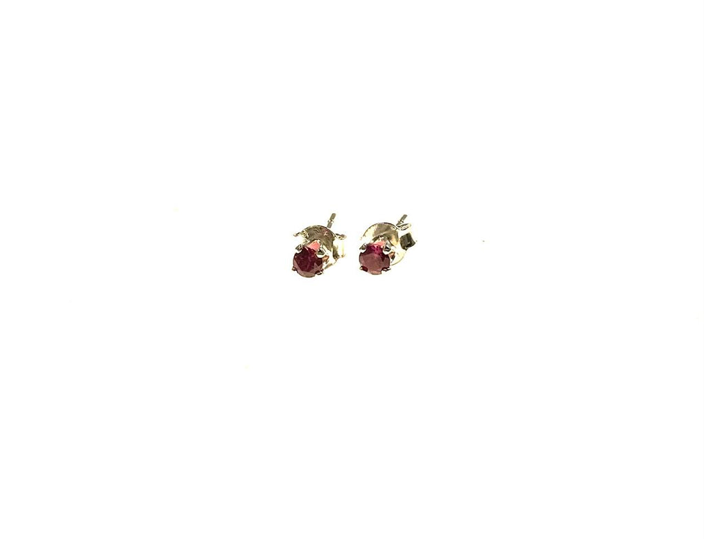 SS Rhodonite Round 3mm Studs