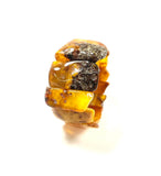 Butterscotch Amber Nugget Elastic Wide Bracelet