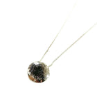 SS Circle Disc Long Necklace