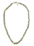 SS Labradorite Square Bead Necklace