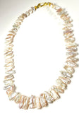 22K Stick Pearl Necklace