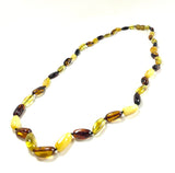 Amber Three Tone Beaded Necklace