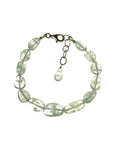 SS AAA Aquamarine Nugget Beaded Bracelet