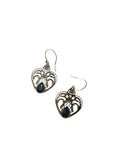 SS Lapis Pear Heart Earrings