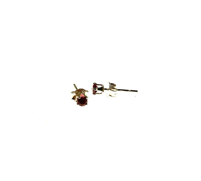 SS Rhodonite Round 3mm Studs