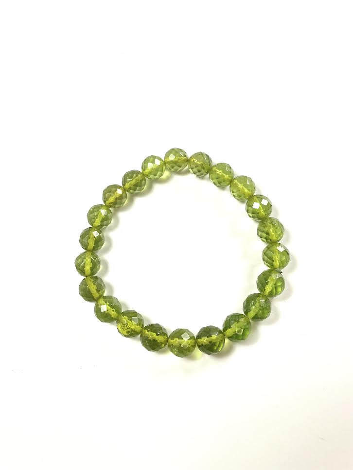Caribbean Amber Faceted Bead Bracelet