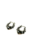 SS Heart Hoop Click Earrings