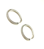 SS CZ Hoop Earrings