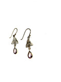 SS Amethyst Celtic Triangle Earrings