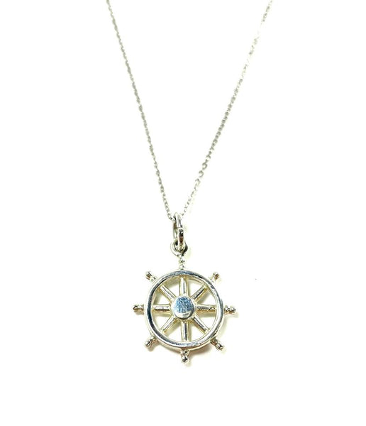 SS Ships Wheel Necklace