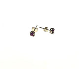 SS Amethyst 4mm Prong Studs