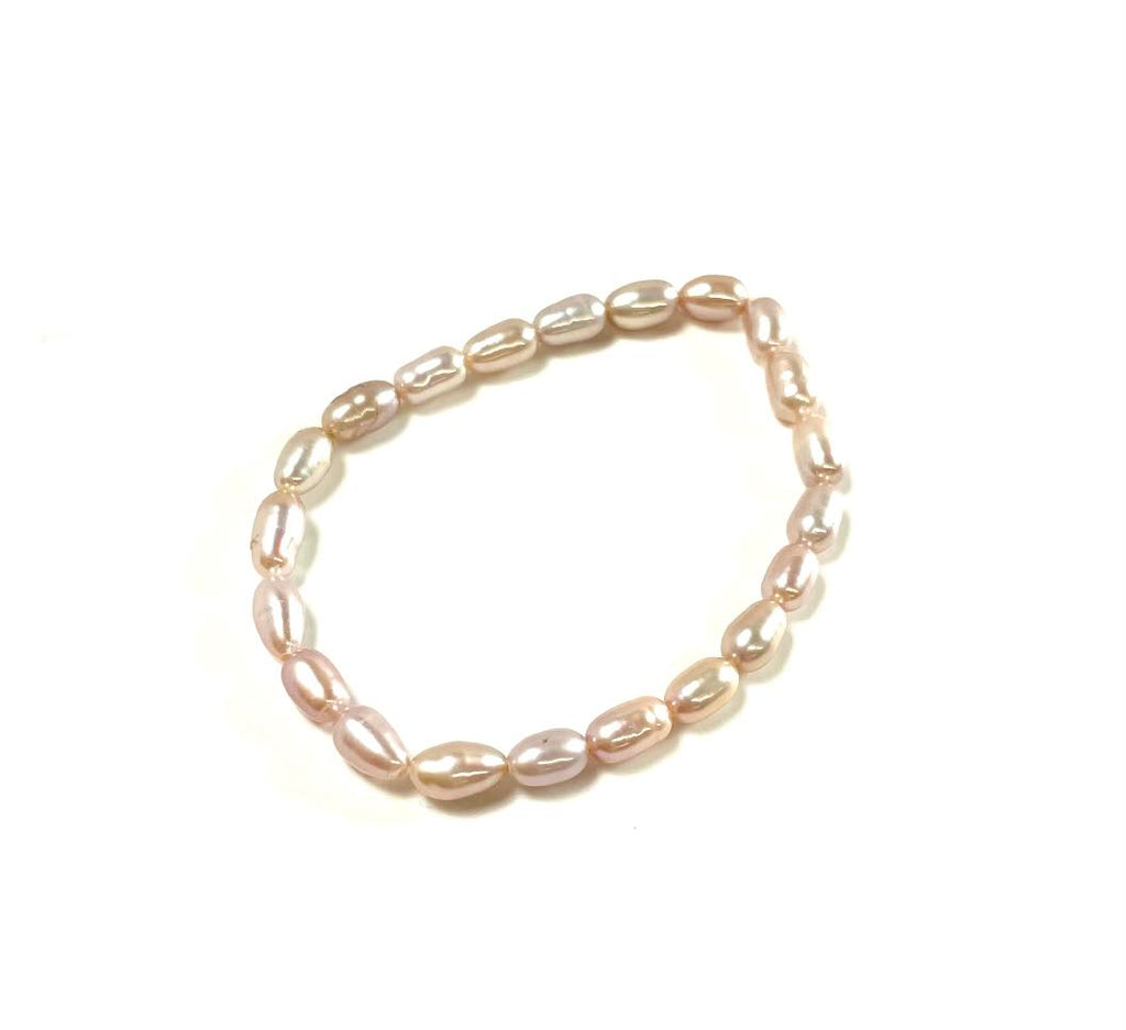 Fresh Water Pearl Pink Elastic Baby Bracelet