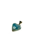 SS Larimar Heart Pendant