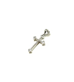 SS CZ Cross and Heart Pendant