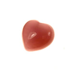 Fiber Optic Pink Stone Heart