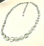 SS AAA Aquamarine Beaded Necklace