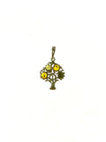 SS Amber Tree Multicolor Pendant