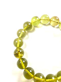 Caribbean Amber Round 11mm Elastic Bead Bracelet