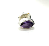 SS Amethyst Marquise Studs