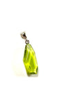 SS Caribbean Amber Geometric Cut Pendant
