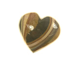 Banded Agate Large Heart