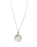 SS CZ 3 Circle Graduated Necklace